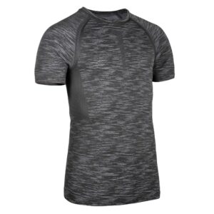 Kompressionsshirt Fitness Cardio grau meliert