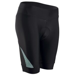 Kurze Radhose RC500 Damen schwarz/grün