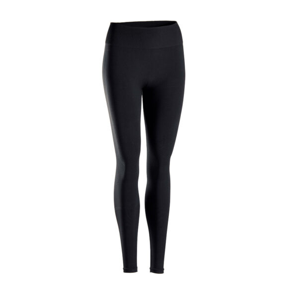 Lange Leggings Yoga nahtlos schwarz