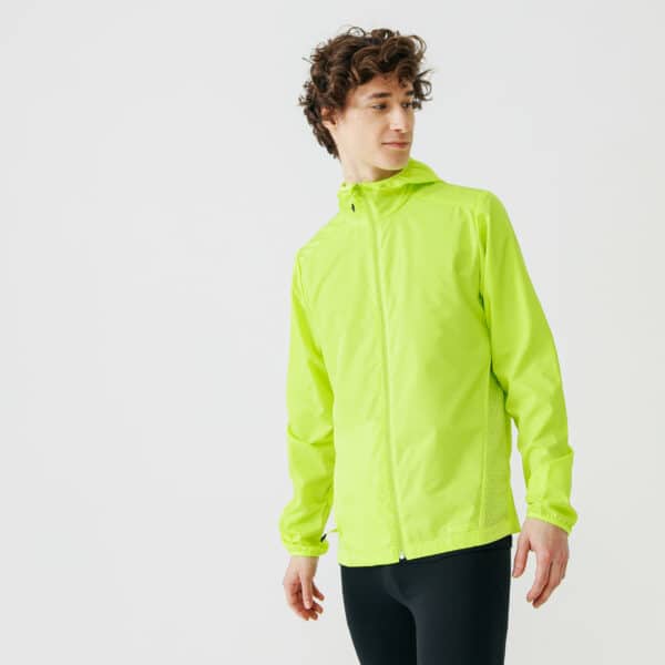 Lauf-Windjacke Run Wind Herren neongelb