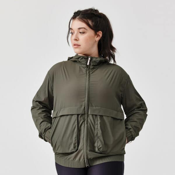 Lauf-Windjacke Wind Breath Damen khaki