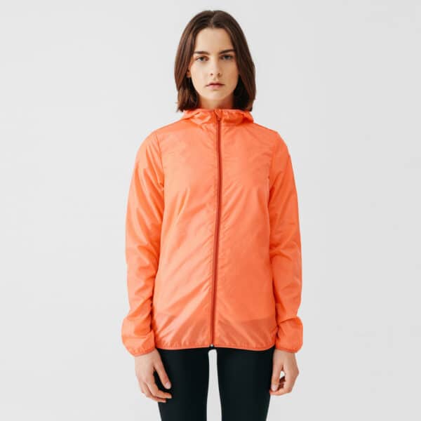 Lauf-Windjacke Wind Damen koralle