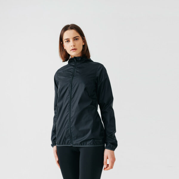 Lauf-Windjacke Wind Damen schwarz