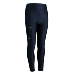 Laufhose lang Tights Leichtathletik AT 100 Kinder marineblau