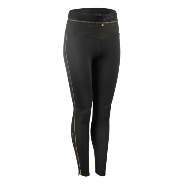 Laufhose lang Tights Trail Emboss Damen schwarz/bronze
