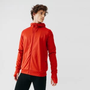 Laufjacke Kapuze Warm+ Herren rot