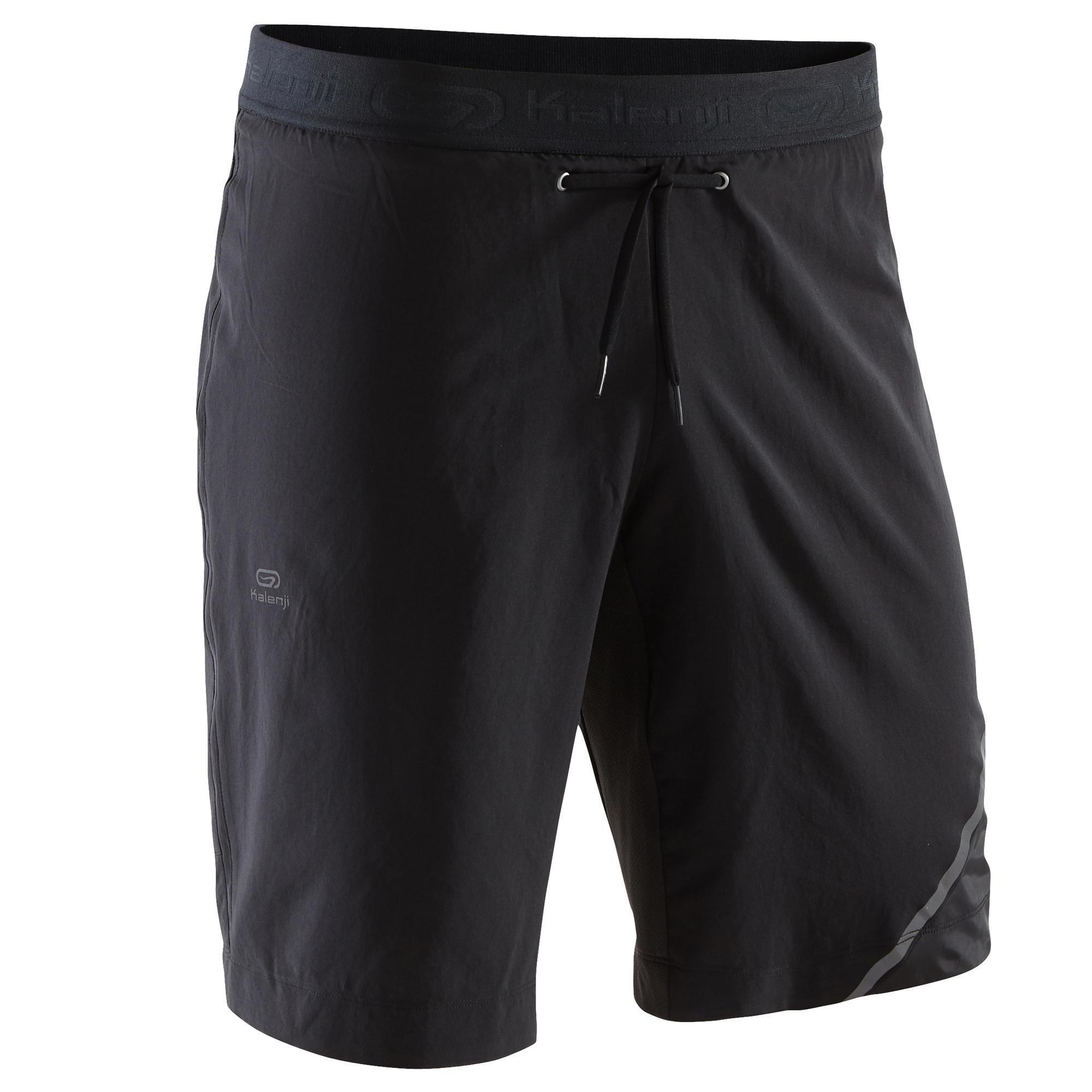 Laufshorts 2-in-1 mit integrierten Boxershorts Dry+ Herren schwarz
