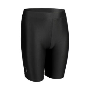 Laufshorts Tights atmungsaktiv Kiprun Dry Kinder schwarz