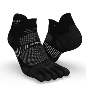 Laufsocken Run900 Invisible dünn Zehensocken schwarz