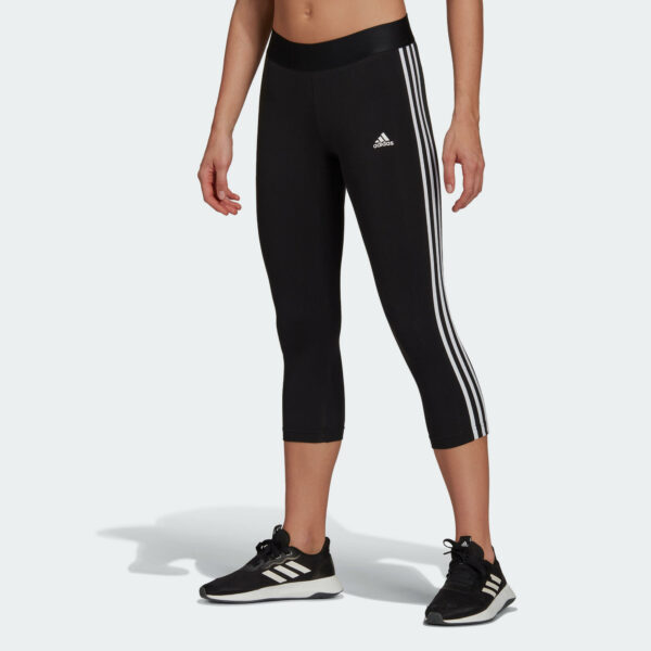 Leggings 7/8 Adidas Essentials Damen schwarz/weiß