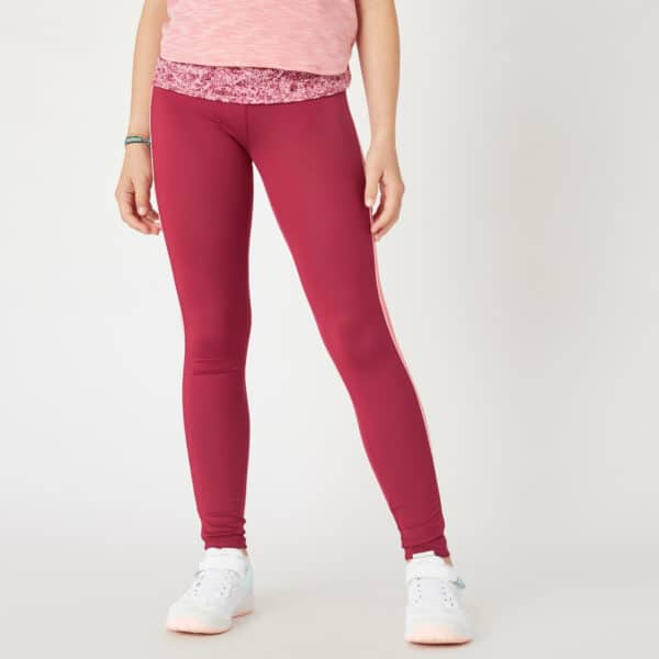 Leggings S500 atmungsaktiv Mädchen bordeaux