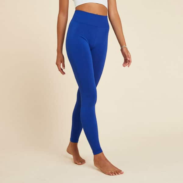 Leggings lang Yoga nahtlos indigo