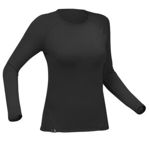 Merino Shirt MT500 langarm Damen schwarz