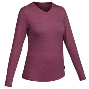 Merino Shirt Travel 100 langarm Damen violett