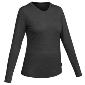 Merinoshirt Travel 100 kurzarm Damen grau