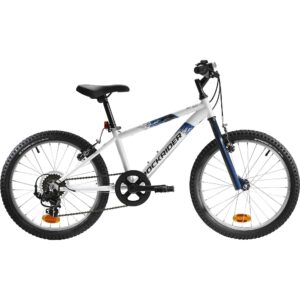Mountainbike Kinderfahrrad 20 Zoll Rockrider ST 120 weiss/blau
