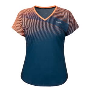 Padel-T-Shirt Damen PTS 500 W blau/orange
