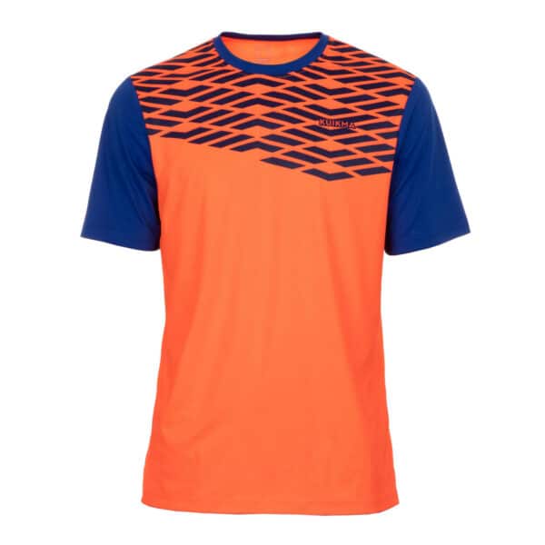 Padel-T-Shirt PTS 500 Herren orange/blau