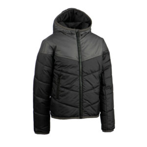 Parka Rugby warm Kinder schwarz/grau