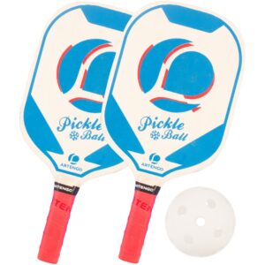 Pickleball Set mit 2 Schlägern blau