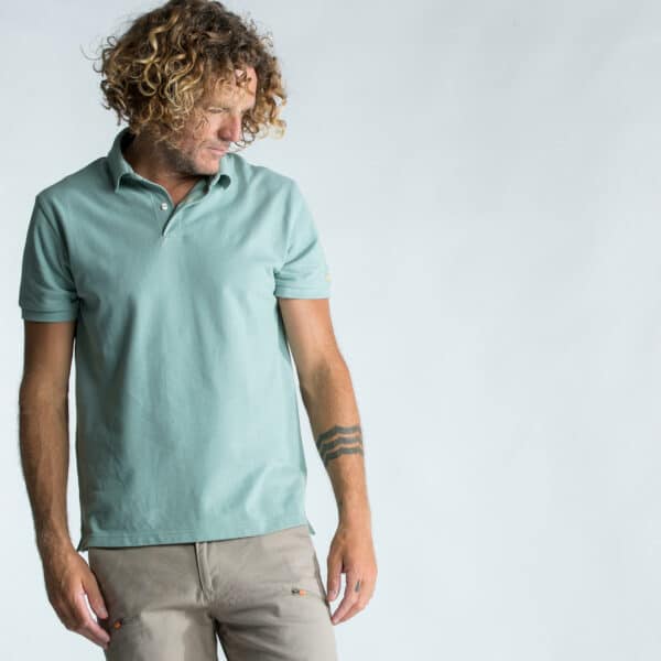 Poloshirt Segeln 100 Herren hellgrün