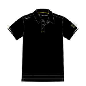 Poloshirt kurzarm Segeln Race 500 Herren schwarz