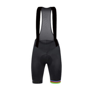 Radhose Bibshort kurz mit Trägern Rennrad Santini UCI Rainbow