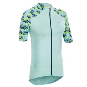 Radtrikot kurzarm Rennrad 500 Glow Damen mint