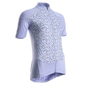 Radtrikot kurzarm Rennrad RC 500 Damen blau