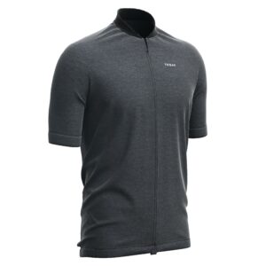 Radtrikot kurzarm Rennrad Sommer Herren RC 100 schwarz