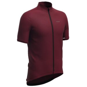 Radtrikot kurzarm Rennrad Sommer Herren RC 500 Herren dunkelrot