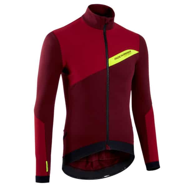 Radtrikot langarm MTB XC Zwischensaison Herren rot