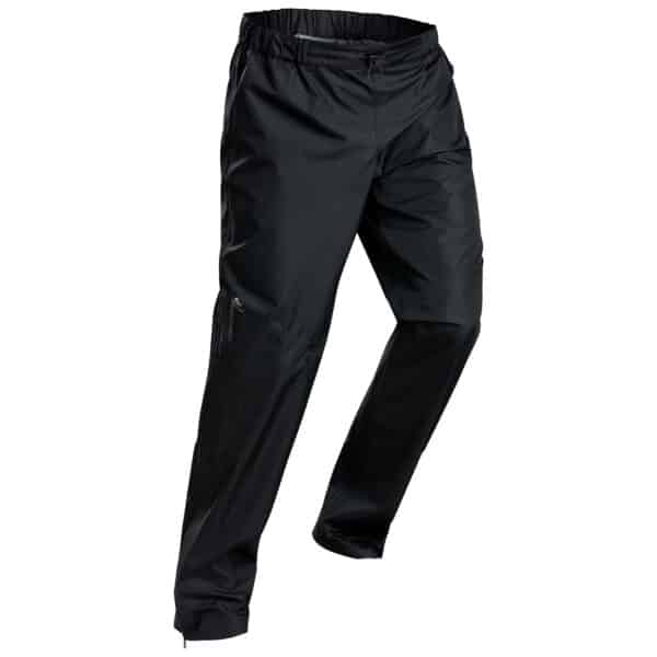 Regenhose Bergwandern MH500 wasserdicht leicht Herren schwarz