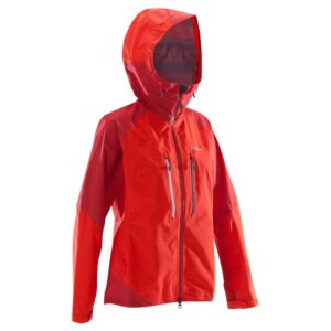 Regenjacke Bergsteigen Alpinism Light wasserdicht Damen rot