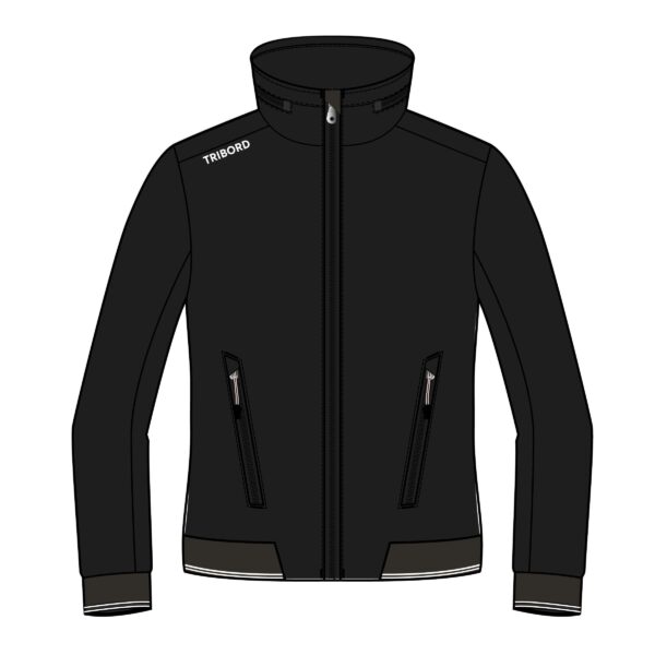 Regenjacke Segeln Damen wasserdicht 100 schwarz