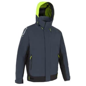 Regenjacke Segeln wasserdicht 500 Herren grau/schwarz