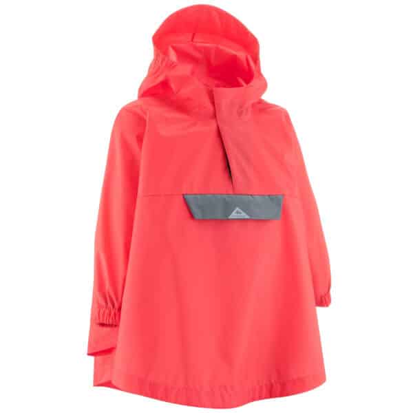 Regenponcho Wandern MH100 Kleinkinder Gr. 92–116 rosa