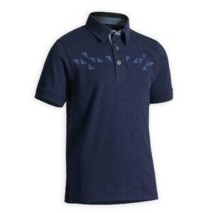 Reit-Poloshirt 140 Jungen marineblau