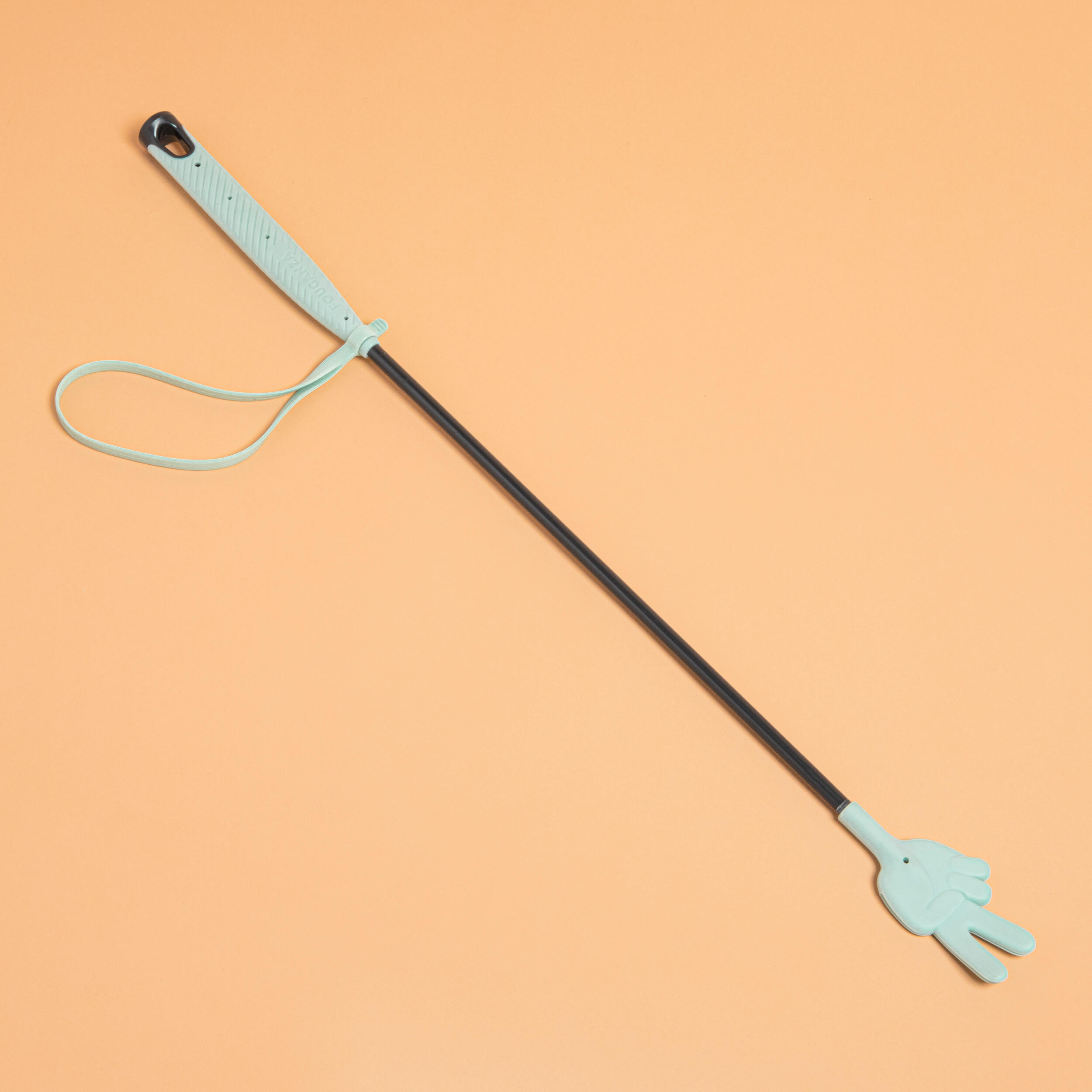 Reitgerte 140 Multi Kinder 58 cm grün/grau