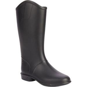 Reitstiefel 100 gummi Kinder schwarz