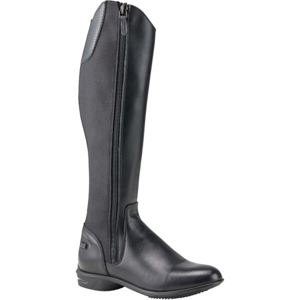 Reitstiefel 560 Leder Erwachsene schwarz