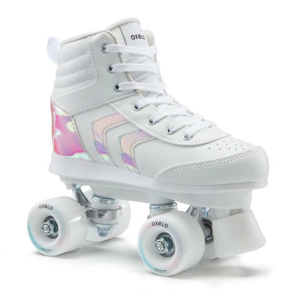 Rollschuhe Quad 100 Memphis Kinder holographisch