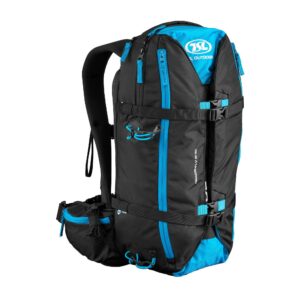 Rucksack mit Schneeschuhhalterung TSL Dragonfly 15/30 Liter schwarz/blau