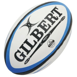 Rugbyball Omega Größe 5 blau/schwarz