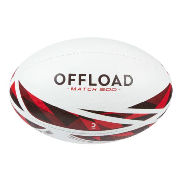 Rugbyball R500 Match Größe 4 rot