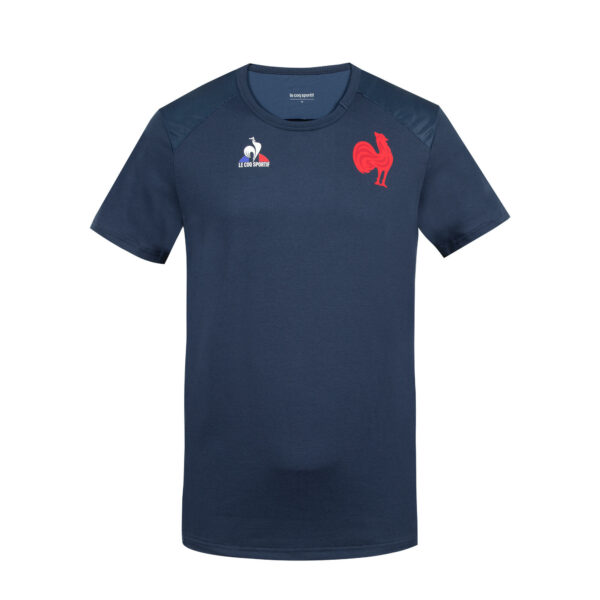 Rugbyshirt Kurzarm Training Frankreich 2022 Kinder