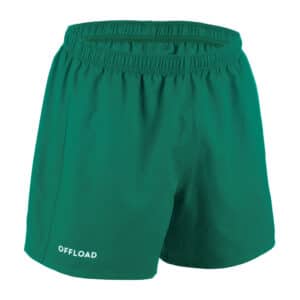 Rugbyshorts Club R100 ohne Tasche Erwachsene grün