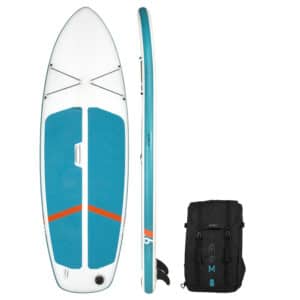 SUP-Board Stand Up Paddle aufblasbar Compact Gr. M Einsteiger weiss/grün