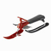 Schlitten Snowblade 2 Personen Kinder schwarz/rot