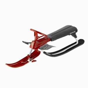 Schlitten Snowblade 2 Personen Kinder schwarz/rot